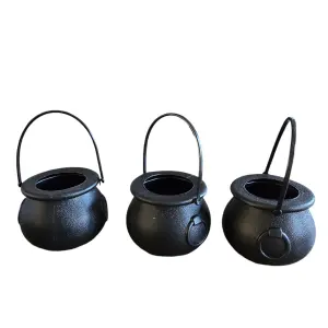 Vulbare Zwarte Ketel voor Halloweentraktatie of Harry Potter Traktatie – Perfect voor Popcorn, Snoepjes, en Cupcakes!