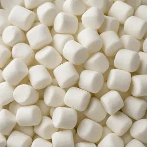 Mini marshmallow spekjes kleur wit 100gram
