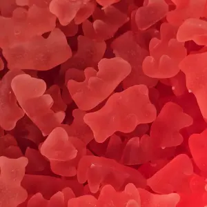 Rode vegan jellybeertjes – plantaardig, gelatinevrij en glutenvrij 100 gram