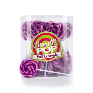 Lolly Swigle Pop Mini - Pink Lemonade 12 gr - per stuk