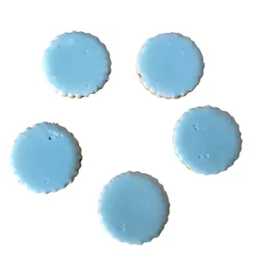 💙 Blauwe Likkoekjes – Krokante Koekjes met Vanilleglazuur (10 stuks)