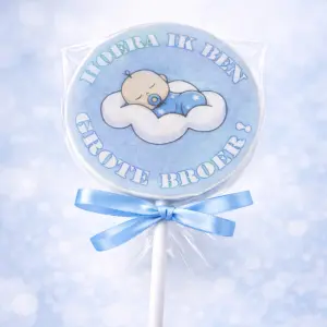 Geboorte traktatie lolly met tekst 🌟 