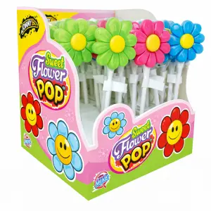 Bloemenlolly: Een Vrolijke Traktatie Vol Smaak & Kleur! 🌸🍭20gr prijs per stuk.