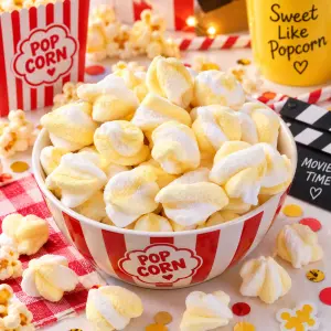 Popcorn Spekjes – Zoete Marshmallows met Popcornsmaak – 100 gram