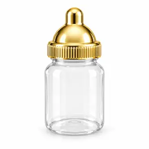Gouden Babyflesje om te Vullen – Luxe Geboortetraktatie & Babyshower Bedankje