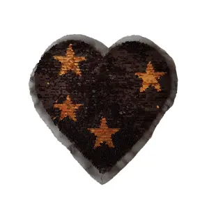 Applicatie - Hart zwart/goud