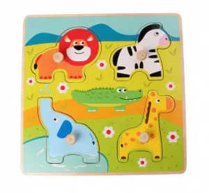 Grote knoppenpuzzel Dierentuin merk Jueco