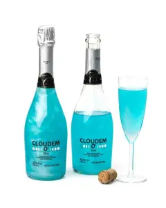 Cloudem BLAUW thema drank, babyshower drank, toost drank, onthulling-drank, feestdrank Frozendrank, kinderchampagne alcoholvrije drank 750ml
