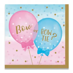 Gender reveal servetten groot