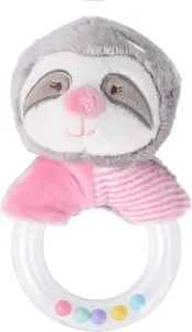 Luiaard rammelaar roze