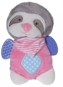 Luiaard knuffel roze 19cm