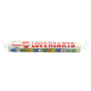 Love hearts rol - prijs per stuk - 39 gr