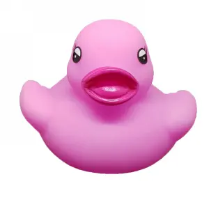 Roze badeendje 5 cm