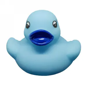 Blauw badeendje 5 cm