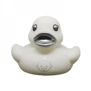 Badeendje wit met babyhoofdje 5cm