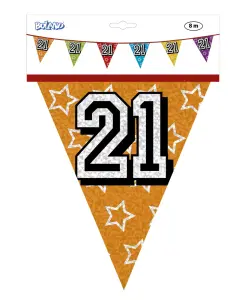 Vlaggenlijn jarig 21 jaar