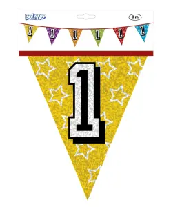 Vlaggenlijn jarig 1 jaar