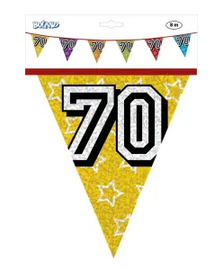 Vlaggenlijn jarig 70 jaar