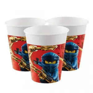 Kartonnen bekers - Lego Ninjago - 8 stuks, 200ml