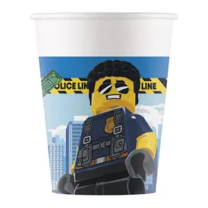 Kartonnen bekers - Lego City - 8 stuks, 200ml