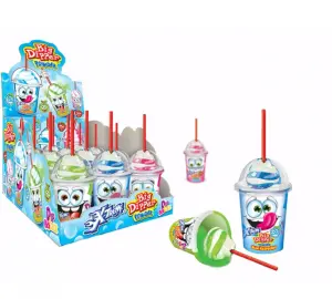 Johny bee milkshake dipper lolly met suikerpoeder