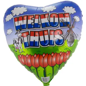 Folie hart-ballon Welkom thuis Holland