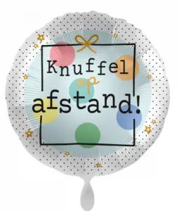 Folieballon - Knuffel op afstand! - Hartvorm 43cm / 17 inch