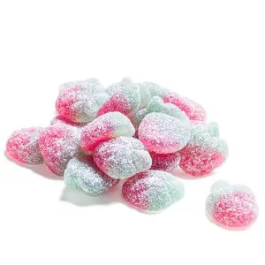 Aardbei snoepjes gesuikerd zuur 100 gram HALAL