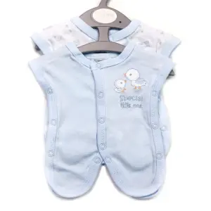 Prematuur (ziekenhuis) hemdjes blauw 2 stuks voor baby's van 0,5 - 1kg