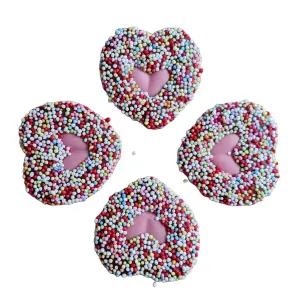 Liefdes hartjes chocolade met musket 100 gram