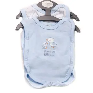 Prematuur (ziekenhuis) hemdjes blauw 2 st. voor baby's van 1-1.5 kg
