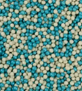 Sprinkles Chocolade Parels Blauw-Wit 50 gram
