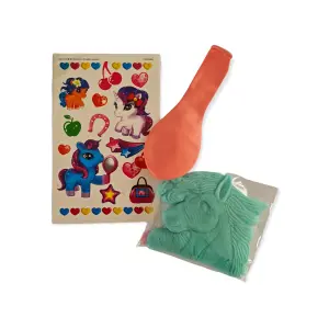 Traktatie Unicorn snoep, ballon en Tattoo