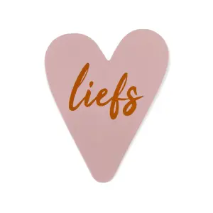 Betoverende Hartstickers met de Tekst 'Liefste' - Voeg Liefde toe aan Elk Geschenk Ø 40mm