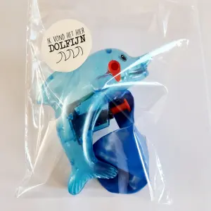 Uitdeeltraktatie Dolfijn (15cm) snoepje en ballon.