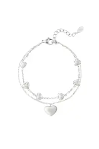 Dubbele Hartjes Armband - Een Sierlijke Expressie van Liefde