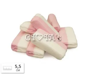 Roze-Wit Spekken (5,5 cm) - Ideaal voor Babyshowers en Meer prijs per stuk