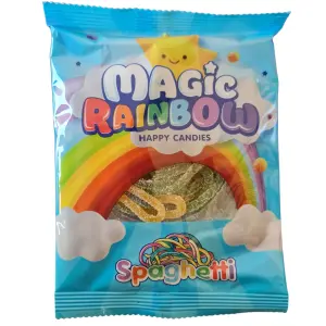 Duik in de Kleurrijke Wereld van Magic Regenboog Spaghetti Snoep 26 gram