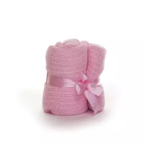 Soft Touch katoenen ledikant deken - roze