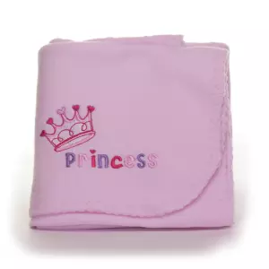 Soft Touch couveuse deken/omslagdoek - roze prinsess