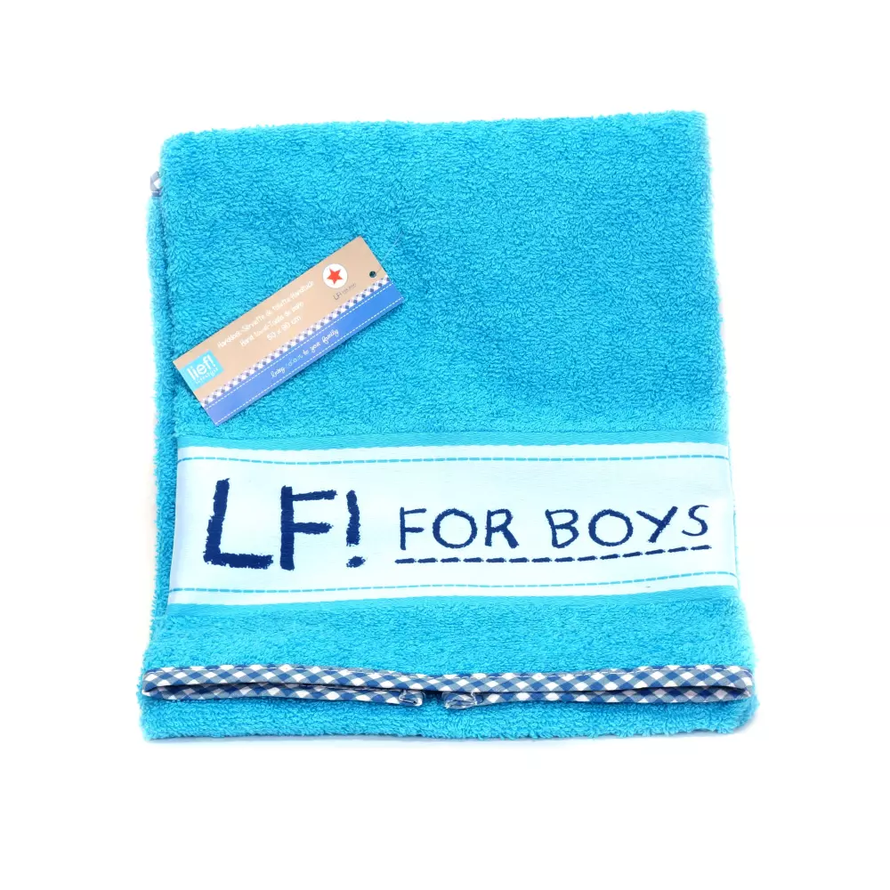 Lief! Lifestyle Handdoek voor Jongens: Luxe Kwaliteit in 100% Katoenen Badstof turquoise