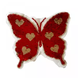 Applicatie - vlinder rood omkeerbaar