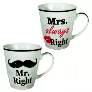 Mrs Always Right en Mr Right huwelijk mokken