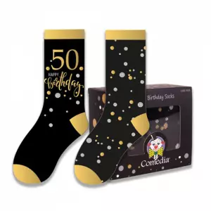 Verjaardag sokken 50 jaar goud (2 paar)