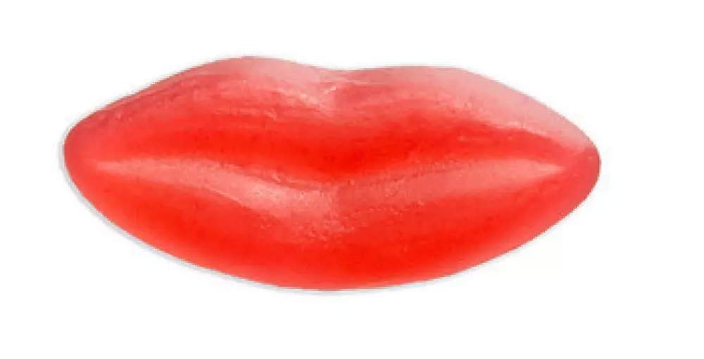 Rode lippen snoep - per stuk