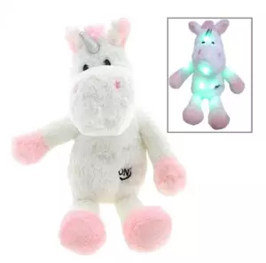 Unicorn knuffel met led licht 37cm