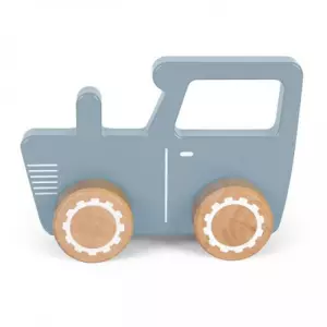 Houten Tractor blauw - Little Dutch