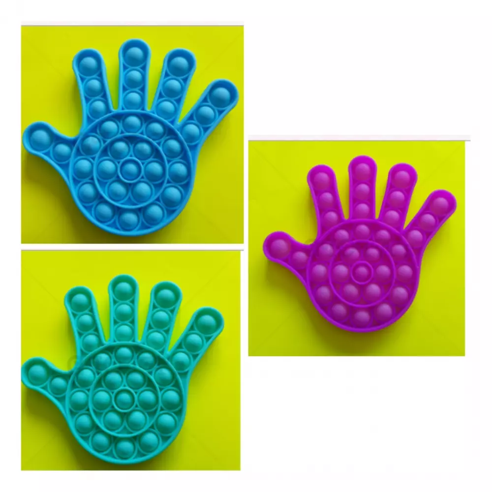 Pop-it Bubble pop prijs per stuk - Hand - 3 verschillende kleuren  