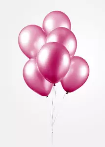 Ballonnen - Pearl hot pink - 10 stuks, 30 cm