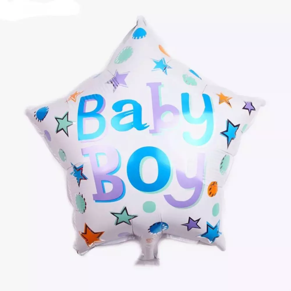 Folie ballon ster Baby boy